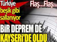 SON DAKİKA: Kayseri'de 4,4 ve 4 büyüklüğünde iki deprem | Son depremler